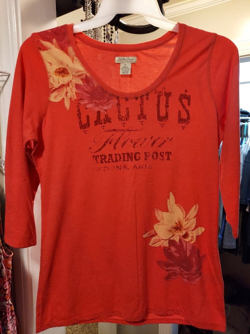 Lucky Brand Cactus Flower Graphic Tee XL